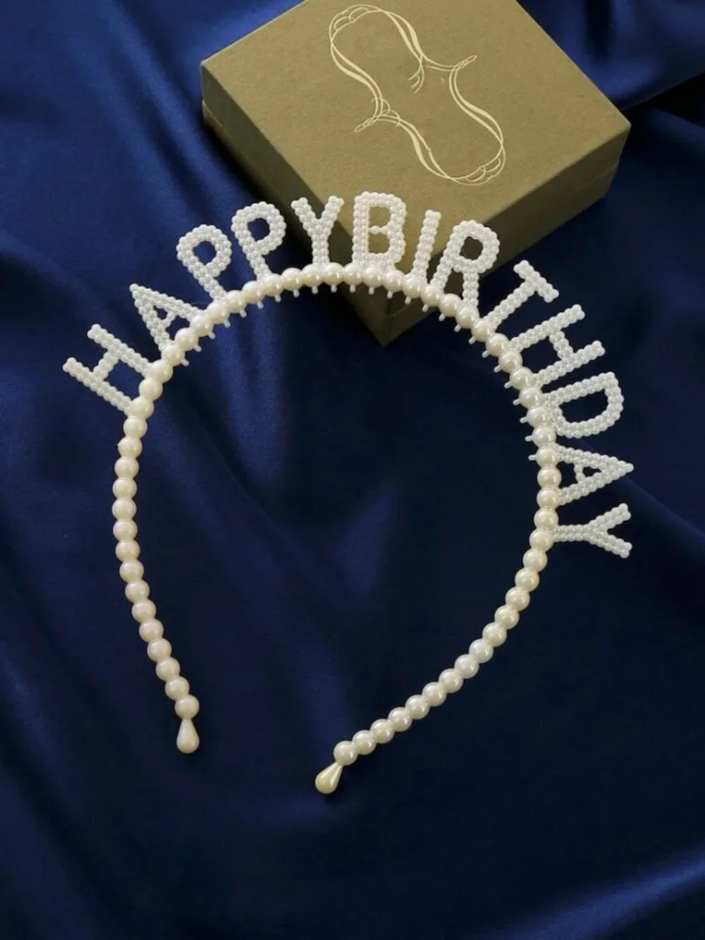 Women/Girls Faux Pearl Happy Birthday Party Headband